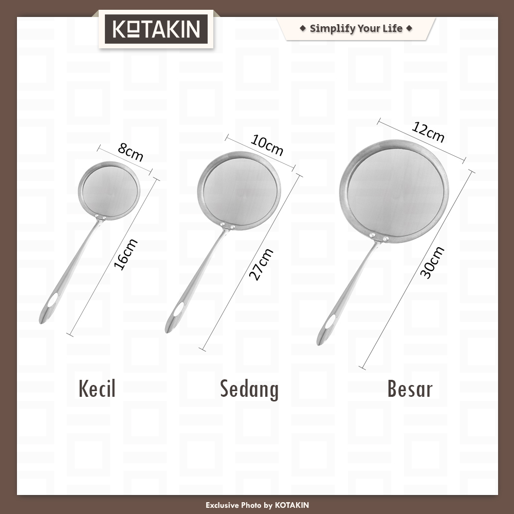 Saringan Stainless Serbaguna Jaring Halus